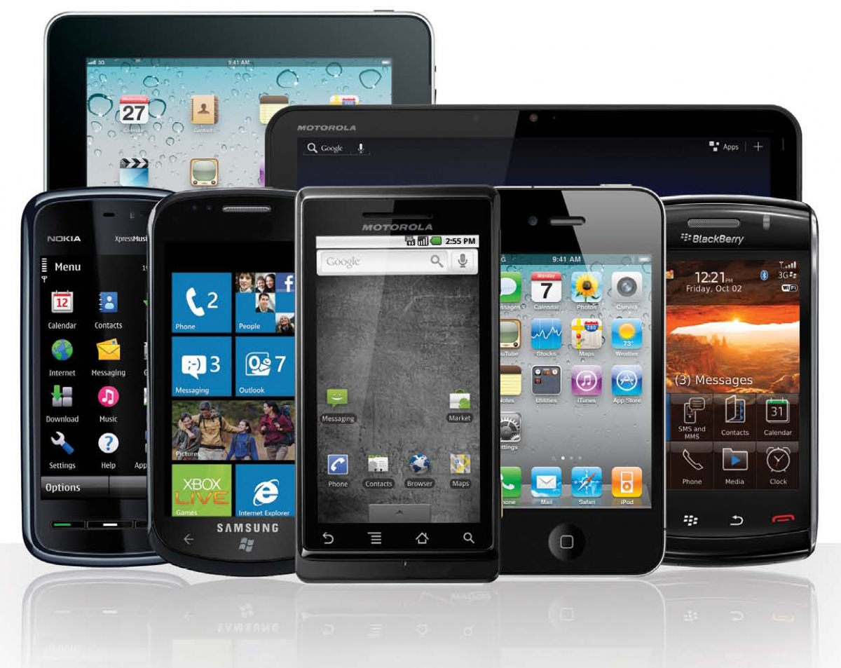 Exemple de terminaux mobiles : iPad, iPhone, Tablette Android...