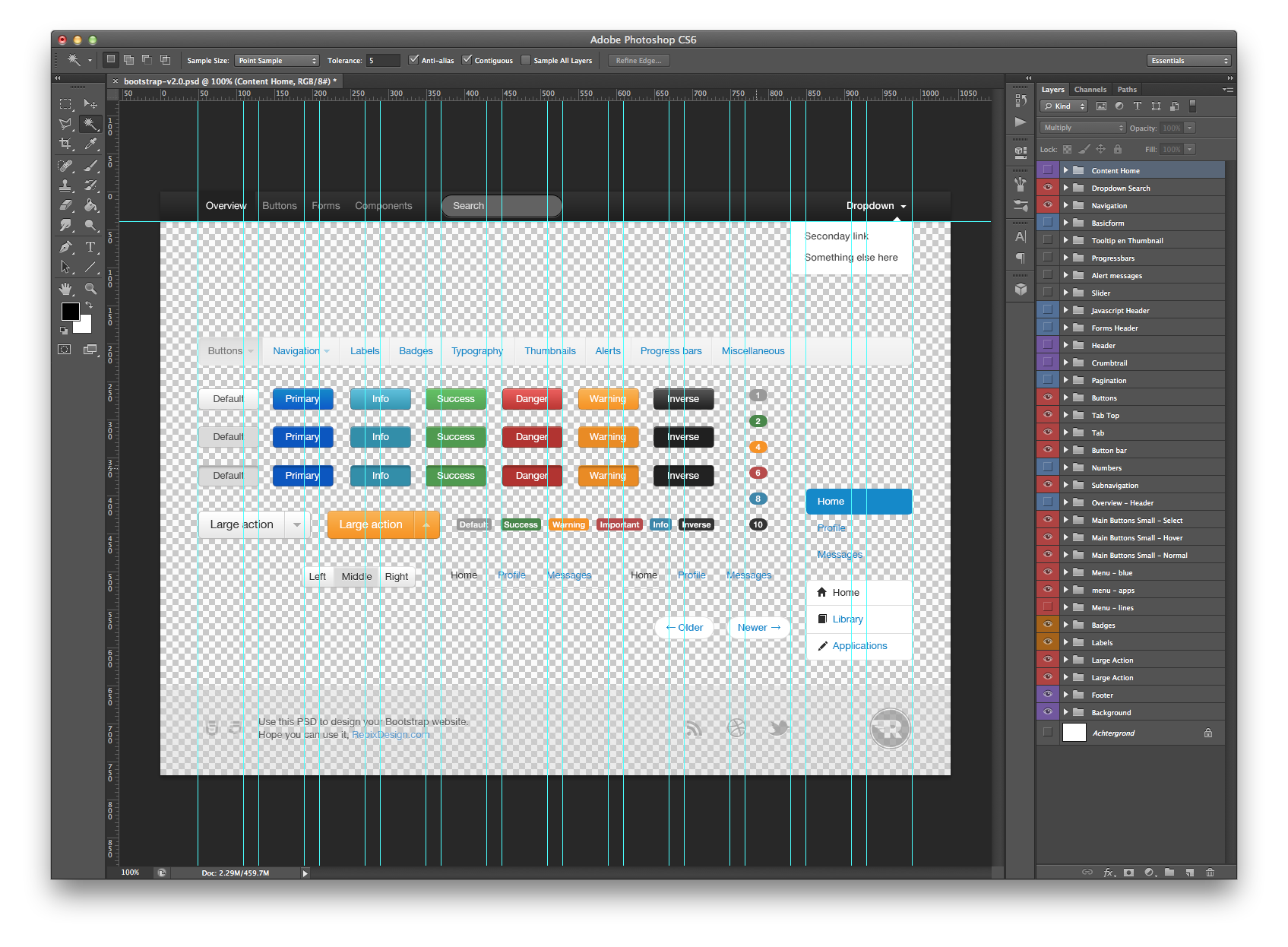 Responsive Design avec Bootstrap PSD