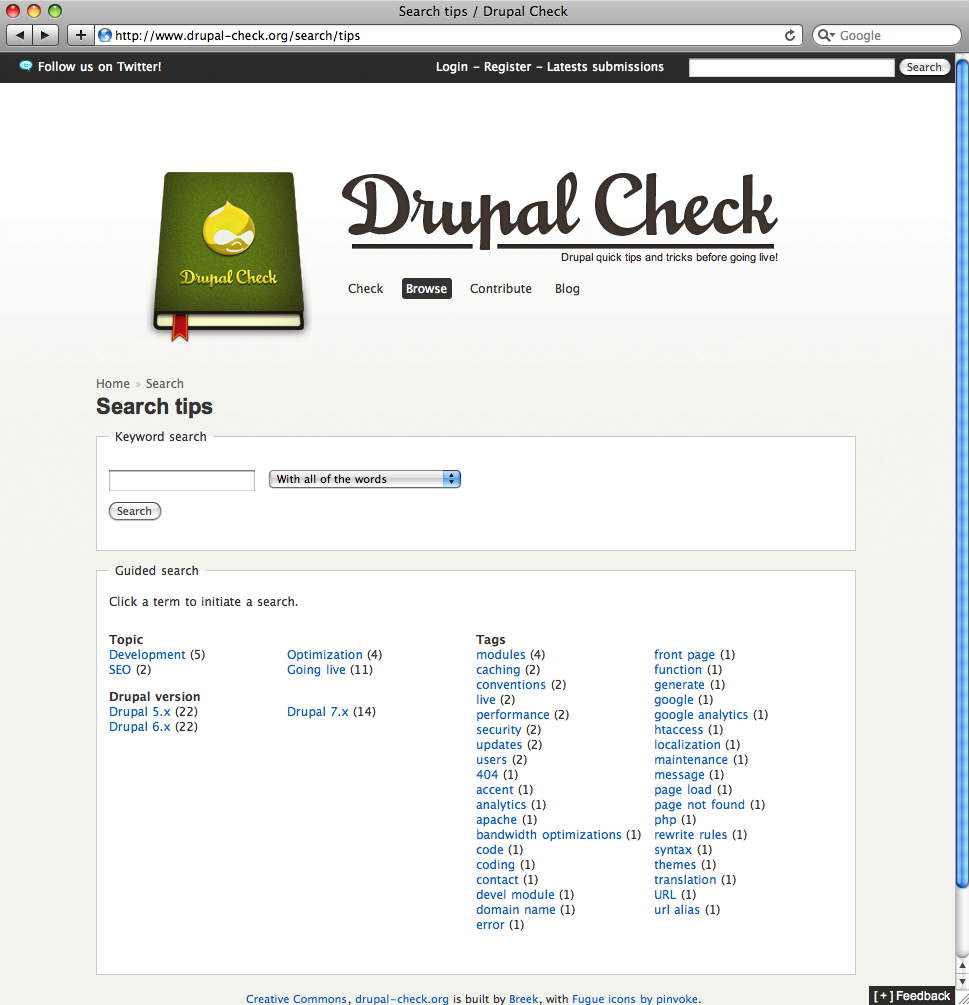 Partager vos tips sur Drupal-check.org