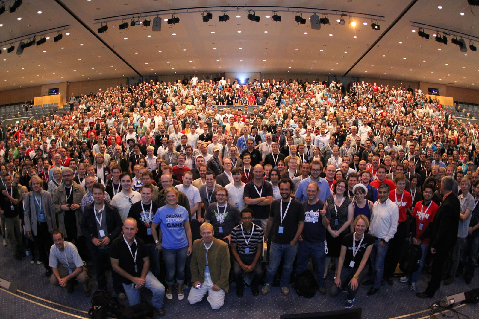 Les joyeux membres d'un DrupalCon