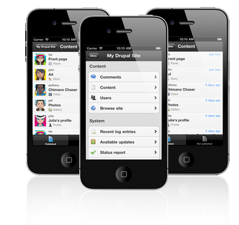 Drupad : une application native iOS optimisée pour gérer son site en Drupal via son iPhone