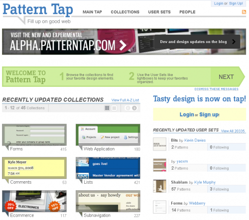 pattern tap forms