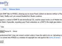 Convertir gratuitement ses SWF en HTML 5