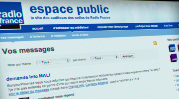 Création du site web Espace Public, communauté des auditeurs de Radio France (Drupal)