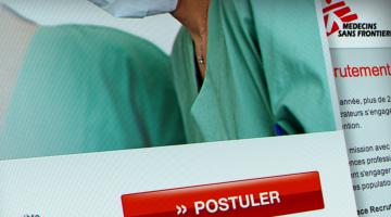 Dispositif de recrutement web de Médecins Sans Frontières (Drupal, Wufoo).