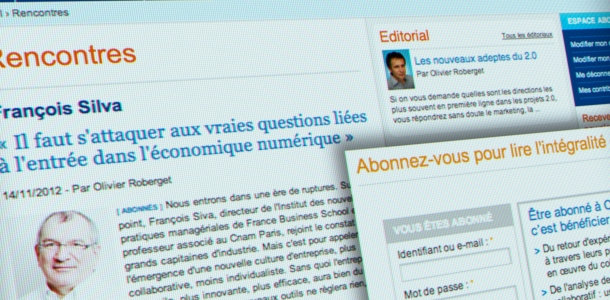 Magazine et communauté professionnelle avec abonnement en ligne