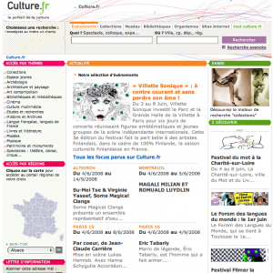 Optimisation du portail culture.fr : tests utilisateurs, analyse statistique, recommandations, étude d’impact et de faisabilité...