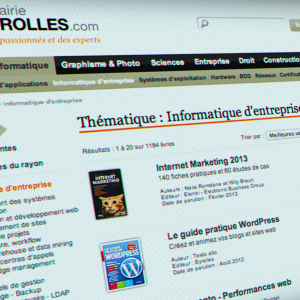 Spécifications fonctionnelles de la librairie en ligne Eyrolles