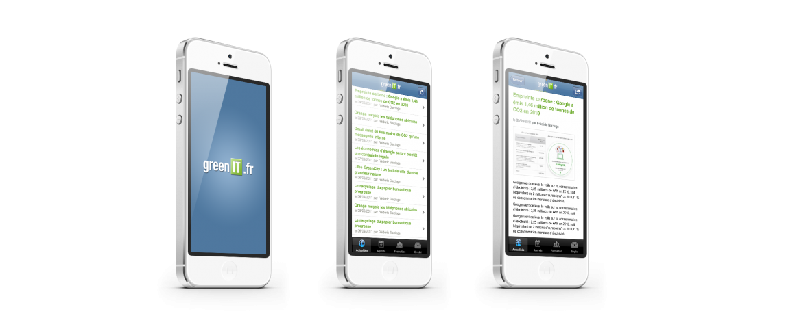 Application iphone de la communauté green it (branchée sur Drupal)