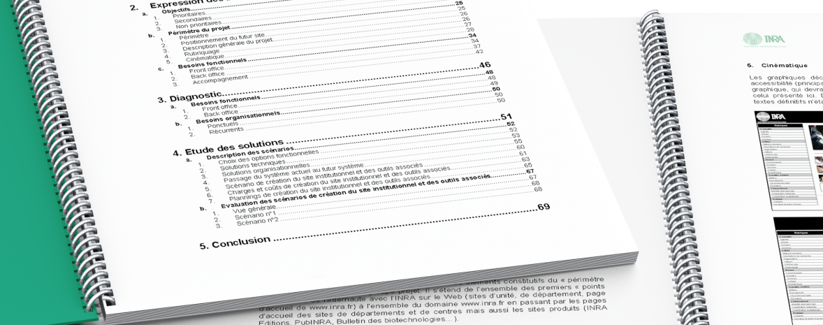 Audit de l'image institutionnelle web de l'INRA : tables ronds, besoin, faisabilité...