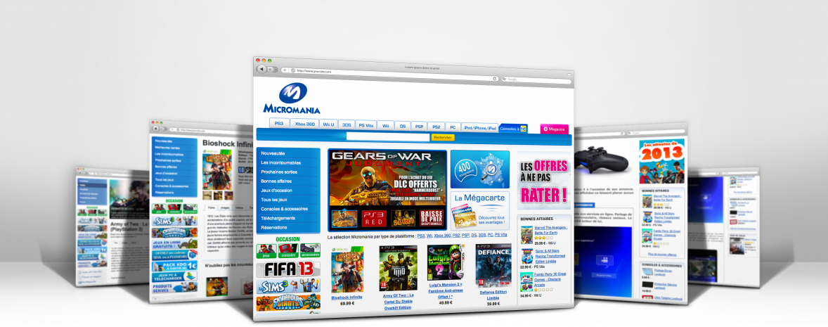 Refonte ergonomique & graphique du site marchand Micromania