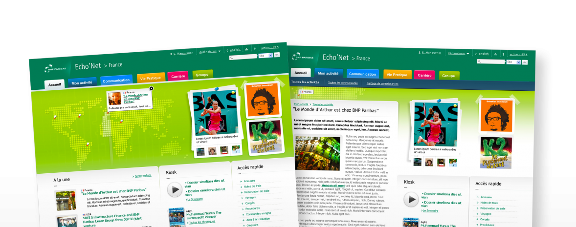 BNP Paribas : audit de l'intranet & recommandations